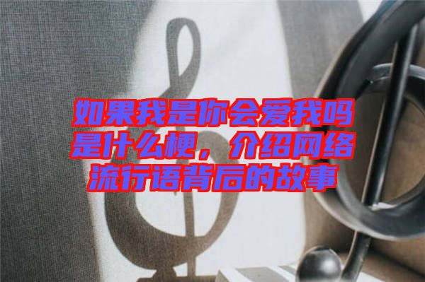 如果我是你會(huì)愛(ài)我嗎是什么梗，介紹網(wǎng)絡(luò)流行語(yǔ)背后的故事