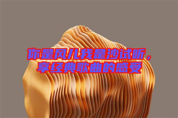 你是風兒我是沙試聽，享經典歌曲的感受
