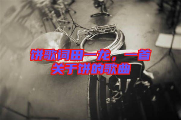 餅歌詞田一龍，一首關于餅的歌曲