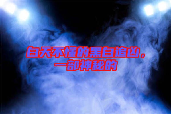 白天不懂的黑白追兇，一部神秘的