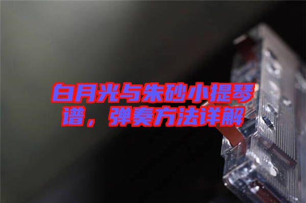 白月光與朱砂小提琴譜，彈奏方法詳解