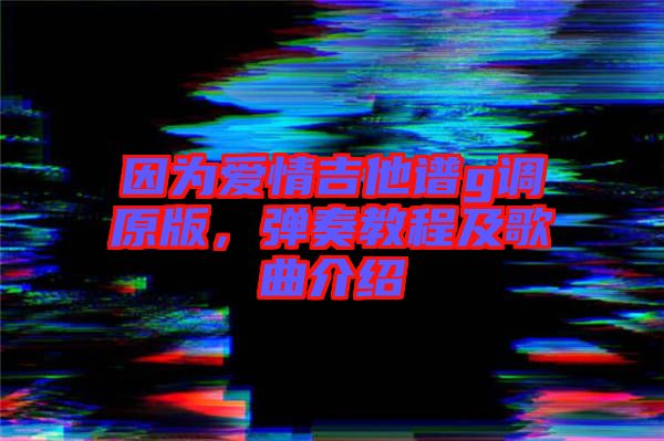 因為愛情吉他譜g調(diào)原版，彈奏教程及歌曲介紹