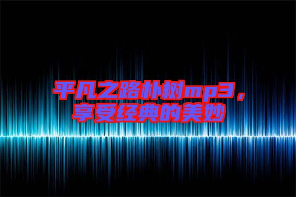平凡之路樸樹mp3，享受經典的美妙